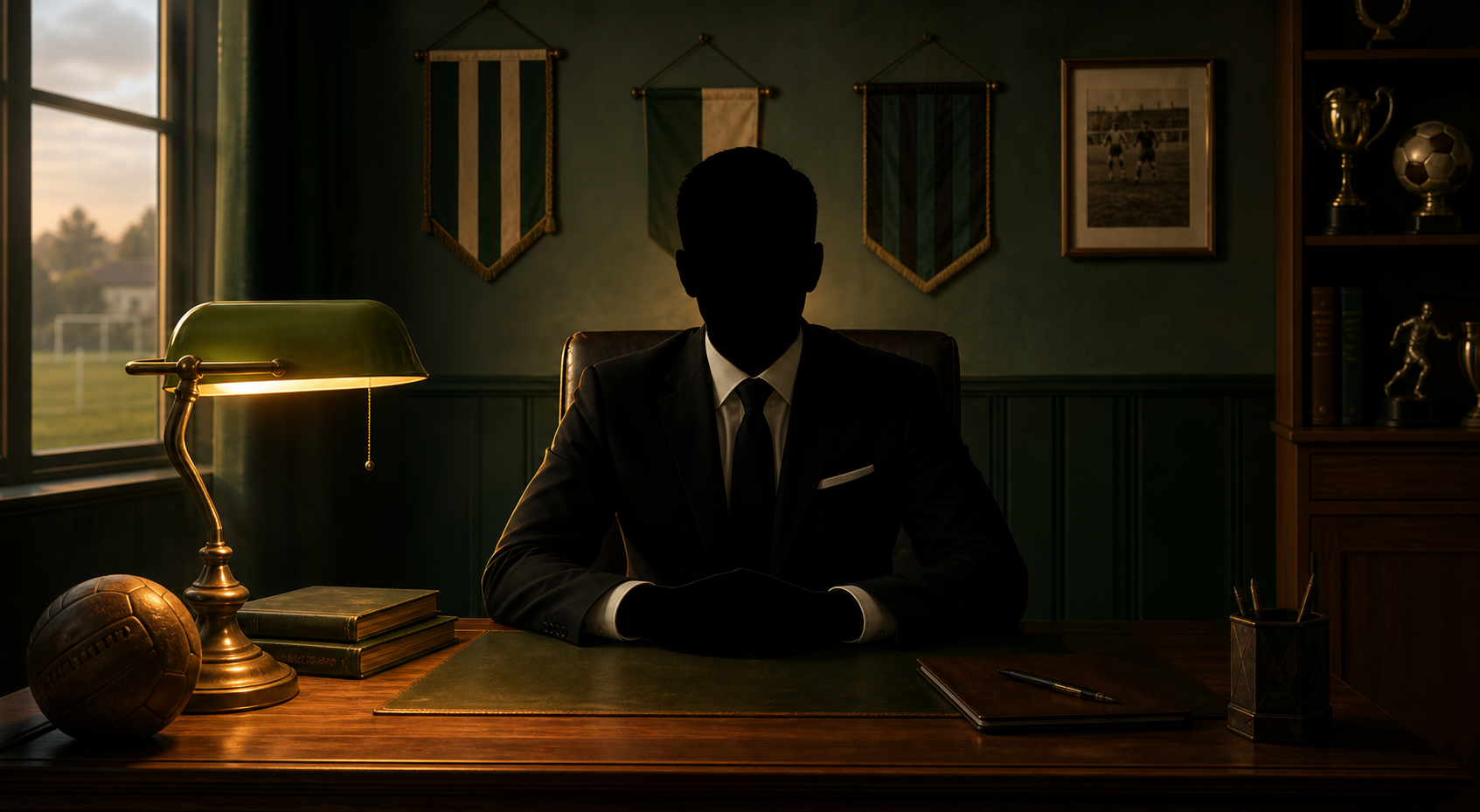 Presidente del club en su despacho